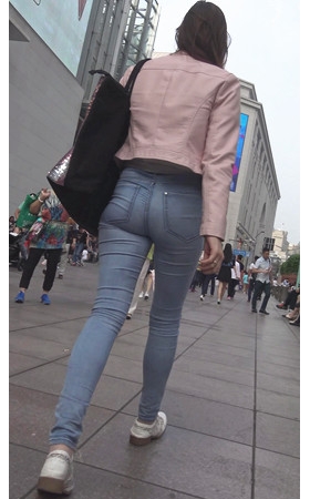 牛仔裤洋妹子
