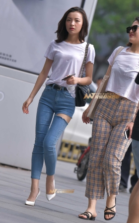 长腿牛仔裤高跟美女 [20P]