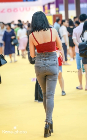 高腰美臀曲线 低胸吊带 [21P]
