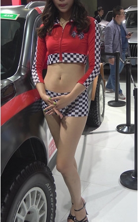 漂亮性感的车模美女