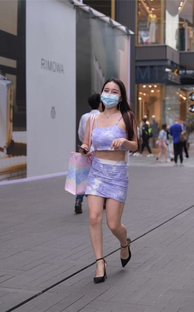 晕染风套装裙
