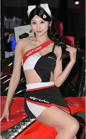 可爱的包臀裙美女车模(41P)