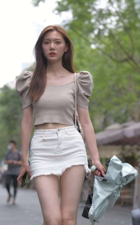  一始街拍作品  白裙美女 [789P1V-27.2GB]