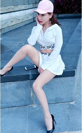 肉丝白裙女孩【套图+视频】