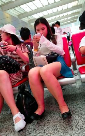 腿不细但是很好看呢