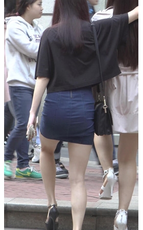 牛仔包臀裙