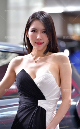 ★黑白长裙车模美女 [23P]