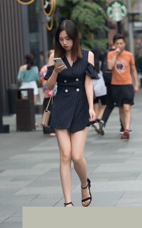 逛街黑裙气质美女3A2985[480M]