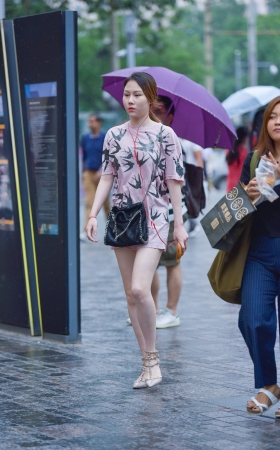 白皙美腿美女