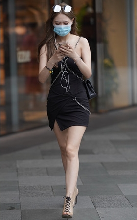 街拍黑裙小姐姐(52P)