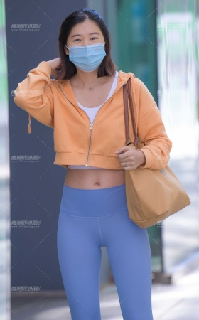 性感蓝色瑜伽 [15P]