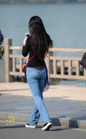 A4腰的长发蓝牛妹子----（18P） [18P]
