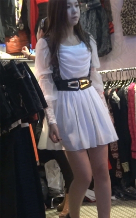 极品长腿美女试腰带