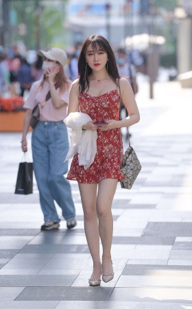 甜美碎花裙