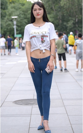 （套图）牛仔裤露腰美女(261P)