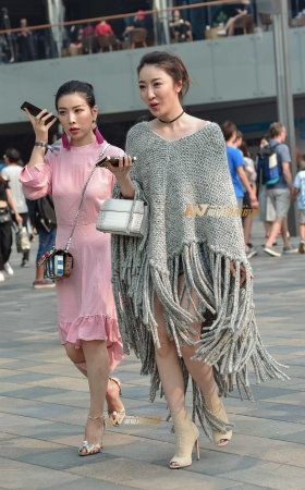 时尚针织蝙蝠衫女郎 [22P]