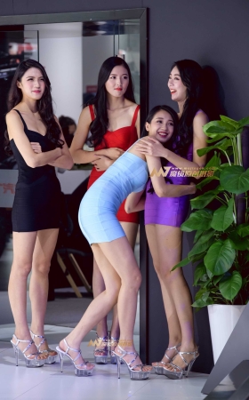 后台的车模美腿林立 [18P]